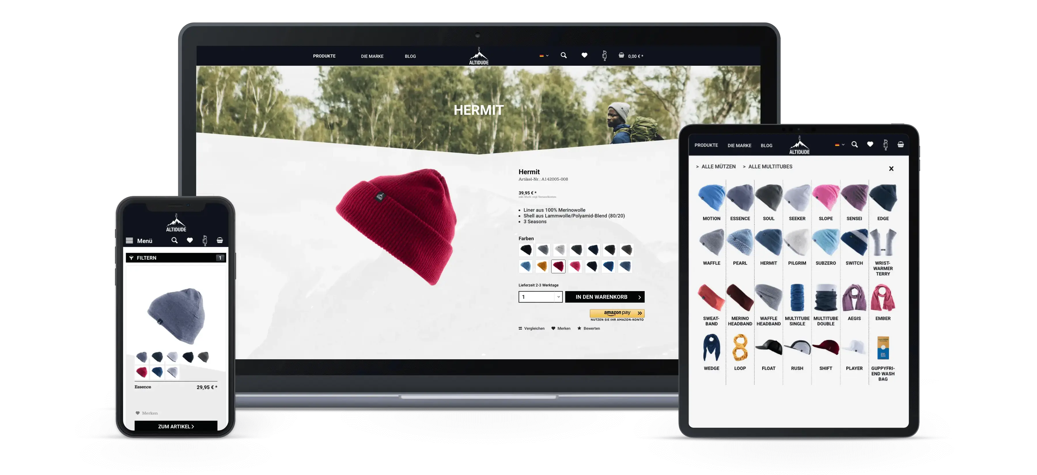 Altidude – Individuelles Frontend-Konzept