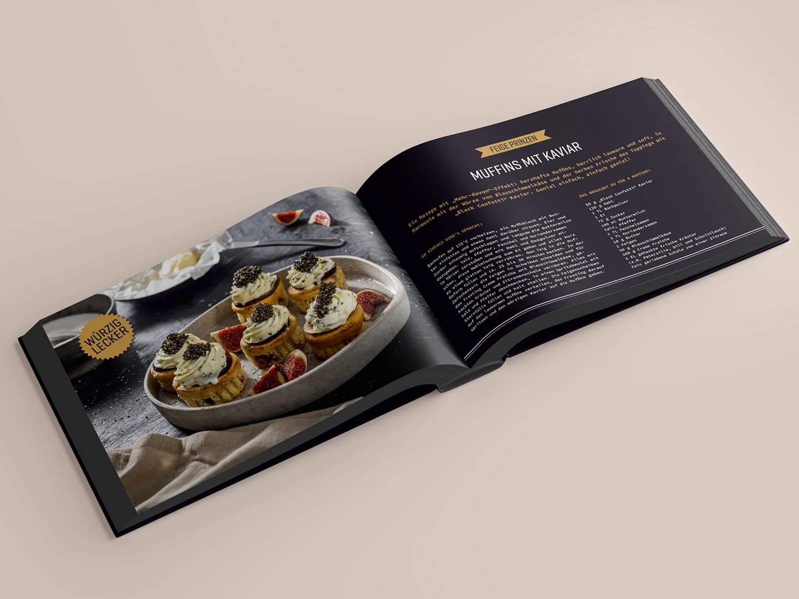 Rezeptbuch Black Confetti