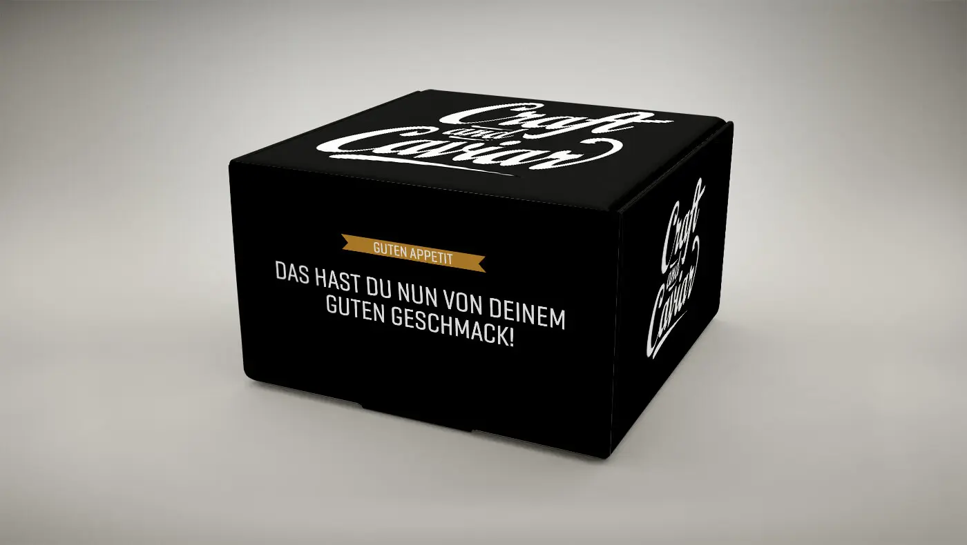 Black Confetti – Versandkarton & Packaging