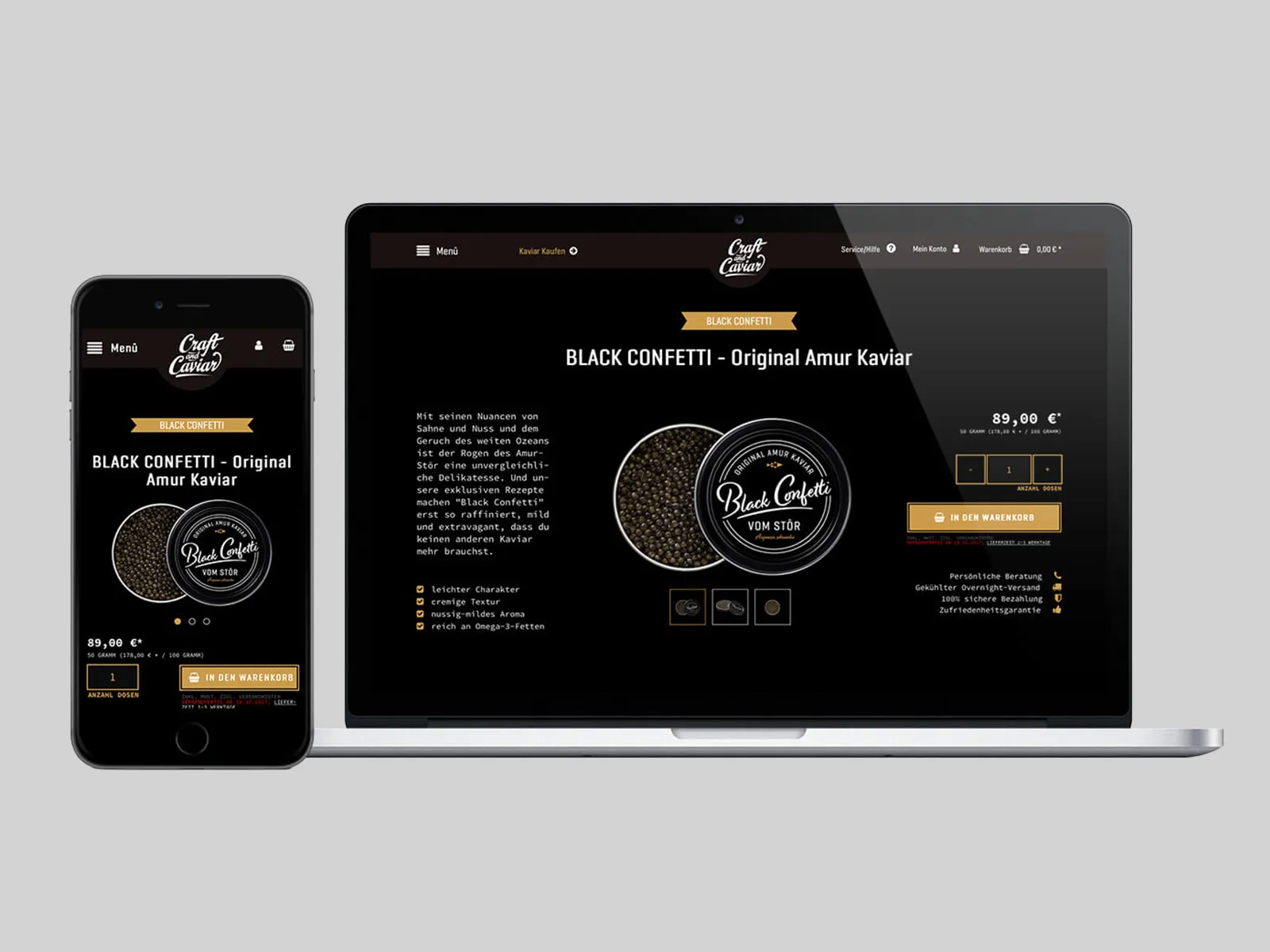 Shopware-Shop Black Confetti