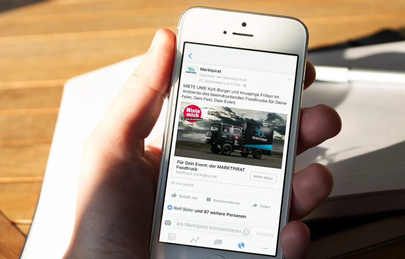 MARKTPIRAT Foodtruck – Social Media Marketing und MILRAM Content-Spot