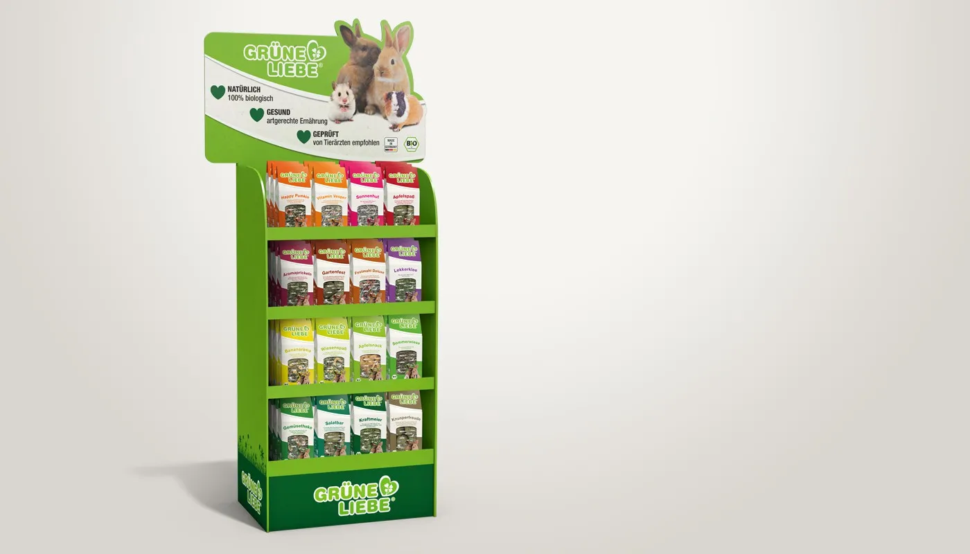 Grüne Liebe Point of Sale Displays