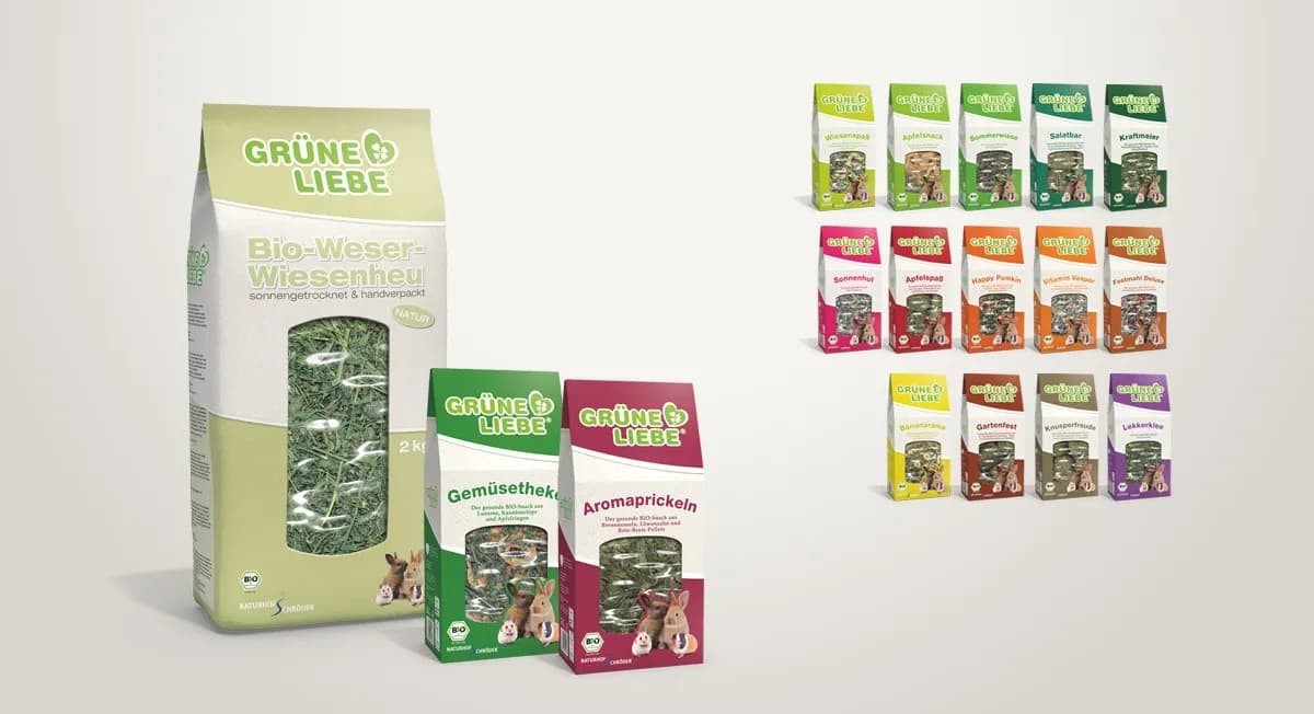 Grüne Liebe Verpackungsdesign