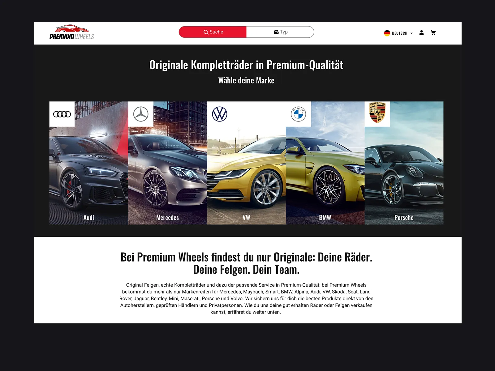PremiumWheels – Neues Homepage-Design im Überblick