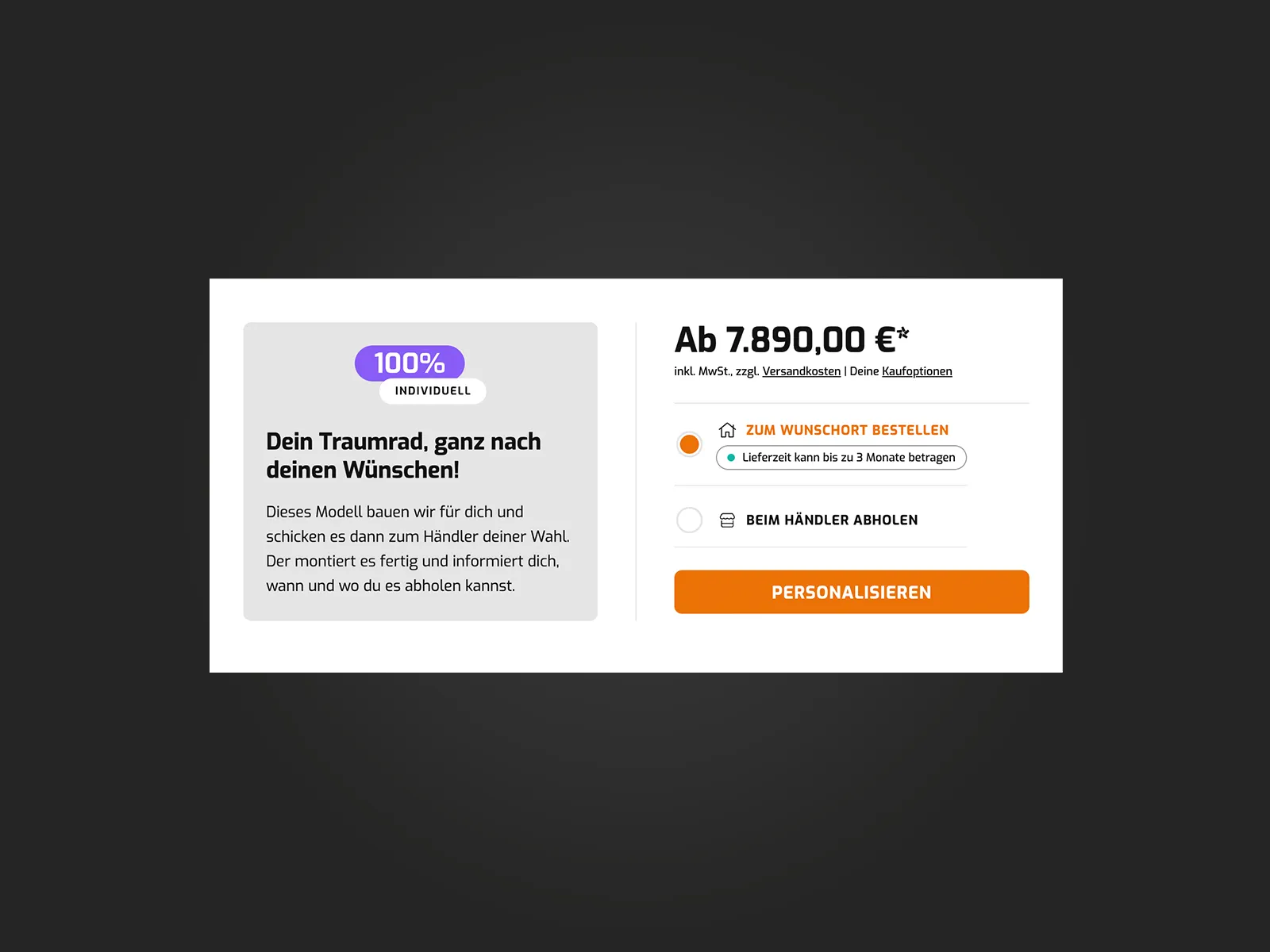 Tout Terrain Click & Collect am Produkt