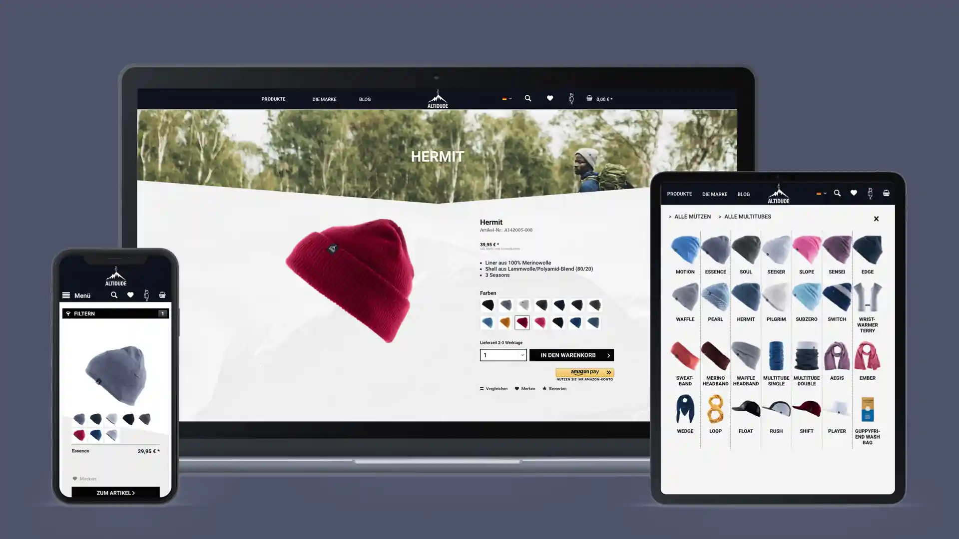 Geschorene Lämmer – Altidude Headwear, B2B