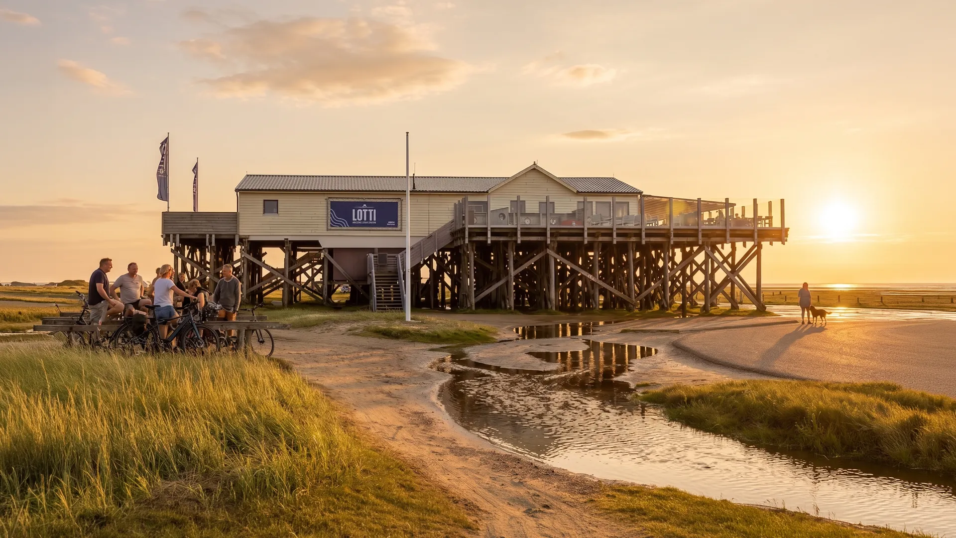 Pfahlbau-Restaurant in St. Peter-Ording – Lotti am Südstrand, Gastronomie